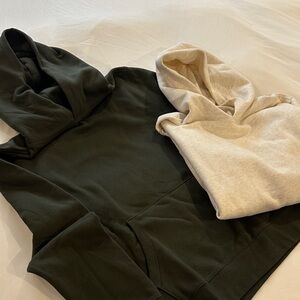 Sonoma Cream and Green Super Soft Hoodie